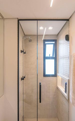 Apartamento à venda com 108m², 1 quarto e 1 vaga Apartamento à venda com 108m², 1 quarto e 1 vagaBanheiro do Quarto