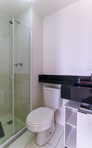 Apartamento para alugar com 50m², 2 quartos e 1 vaga Apartamento para alugar com 50m², 2 quartos e 1 vagaBanheiro da Suíte
