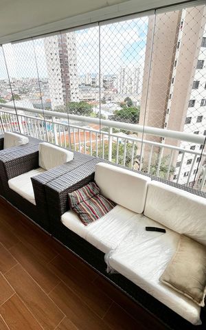 Apartamento à venda com 122m², 4 quartos e 2 vagas Apartamento à venda com 122m², 4 quartos e 2 vagasVaranda gourmet