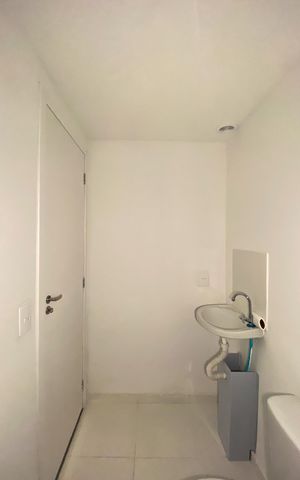 Studio para alugar com 48m², 1 quarto e sem vaga Studio para alugar com 48m², 1 quarto e sem vagaBanheiro