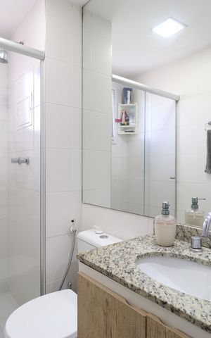 Apartamento à venda com 93m², 3 quartos e 2 vagasBanheiro Social