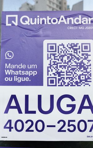 Apartamento para alugar com 40m², 1 quarto e 1 vagaPlaca