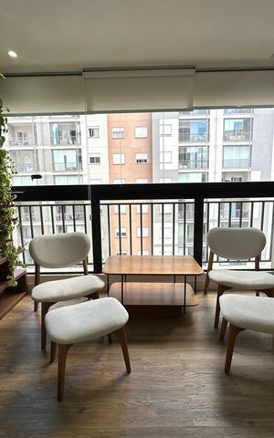 Apartamento à venda com 64m², 1 quarto e 1 vagaVaranda