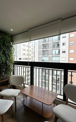 Apartamento à venda com 64m², 1 quarto e 1 vagaVaranda
