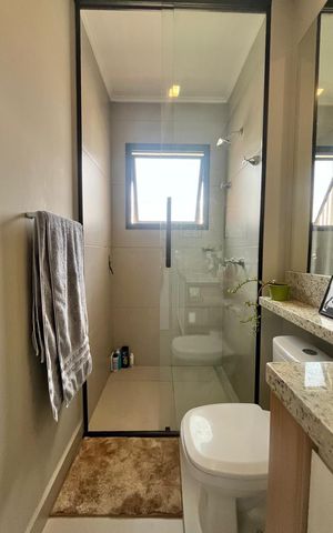Casa de condomínio à venda com 85m², 2 quartos e 2 vagas Casa de condomínio à venda com 85m², 2 quartos e 2 vagasBanheiro da Suíte 2