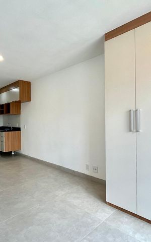 Studio para alugar com 26m², 1 quarto e sem vaga Studio para alugar com 26m², 1 quarto e sem vagaSala/Quarto