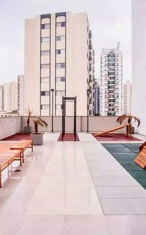 Studio para alugar com 26m², 1 quarto e sem vaga Studio para alugar com 26m², 1 quarto e sem vagaÁrea comum - Playground