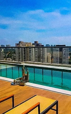 Studio à venda com 24m², 1 quarto e sem vaga Studio à venda com 24m², 1 quarto e sem vagaÁrea comum - Piscina