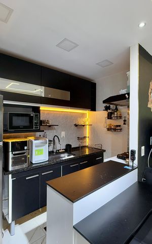 Apartamento à venda com 45m², 1 quarto e 1 vagaCozinha 