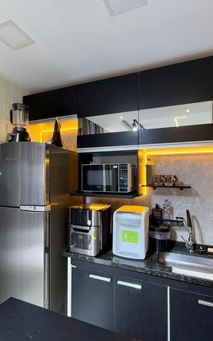 Apartamento à venda com 45m², 1 quarto e 1 vagaCozinha 