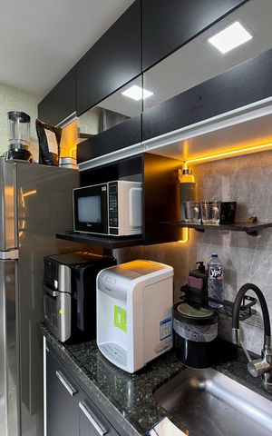 Apartamento à venda com 45m², 1 quarto e 1 vagaCozinha 