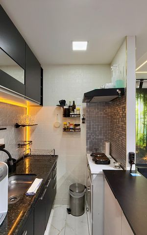 Apartamento à venda com 45m², 1 quarto e 1 vagaCozinha 