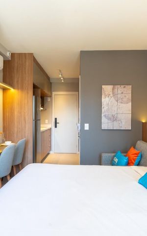 Studio para alugar com 25m², 1 quarto e sem vaga