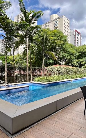 Apartamento para alugar com 72m², 1 quarto e 2 vagas Apartamento para alugar com 72m², 1 quarto e 2 vagasPiscina