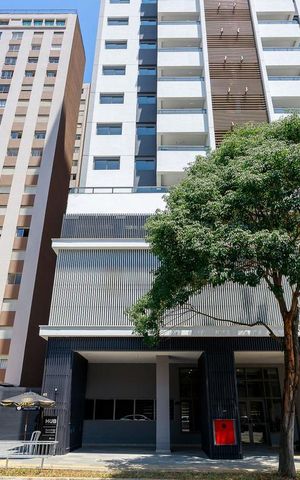 Studio para alugar com 26m², 1 quarto e sem vaga Studio para alugar com 26m², 1 quarto e sem vagaFachada