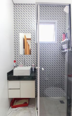 Apartamento à venda com 35m², 2 quartos e sem vaga Apartamento à venda com 35m², 2 quartos e sem vagaBanheiro