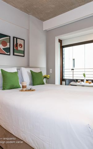 Apartamento para alugar com 22m², 1 quarto e sem vaga
