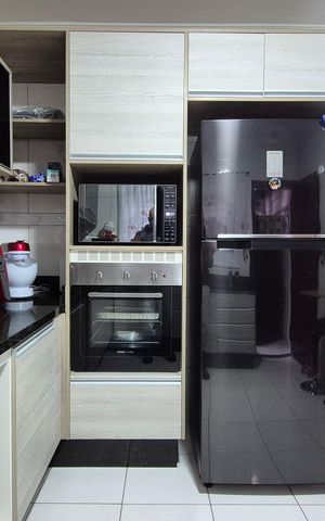 Casa à venda com 111m², 3 quartos e 2 vagas Casa à venda com 111m², 3 quartos e 2 vagasCozinha
