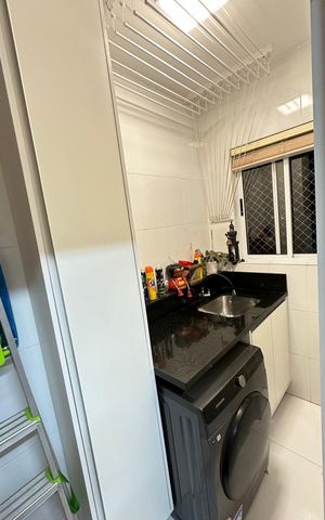 Apartamento à venda com 91m², 3 quartos e 2 vagas Apartamento à venda com 91m², 3 quartos e 2 vagasÁrea de serviço