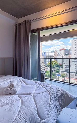 Studio para alugar com 32m², 1 quarto e sem vaga