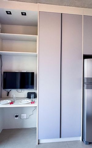 Studio para alugar com 32m², 1 quarto e sem vaga