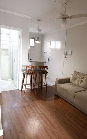 Studio à venda com 44m², 1 quarto e 1 vagaSala
