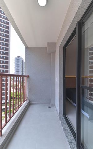 Studio para alugar com 26m², 1 quarto e sem vaga Studio para alugar com 26m², 1 quarto e sem vagaVaranda