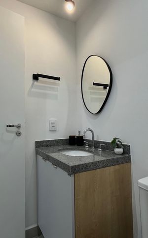 Studio para alugar com 18m², 1 quarto e sem vaga Studio para alugar com 18m², 1 quarto e sem vagaBanheiro