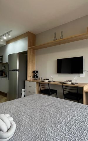 Studio para alugar com 18m², 1 quarto e sem vaga Studio para alugar com 18m², 1 quarto e sem vagaSala/Quarto