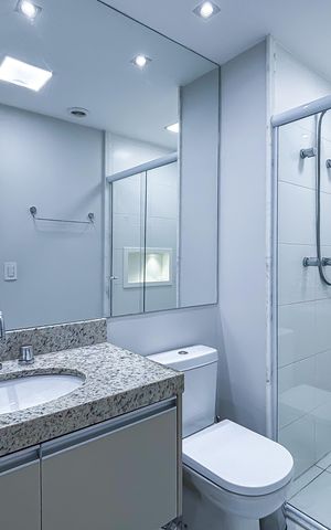 Apartamento para alugar com 74m², 2 quartos e 1 vaga Apartamento para alugar com 74m², 2 quartos e 1 vagaBanheiro
