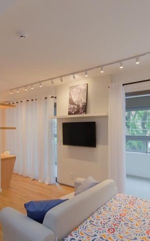 Studio à venda com 48m², 1 quarto e sem vagaSala/Quarto