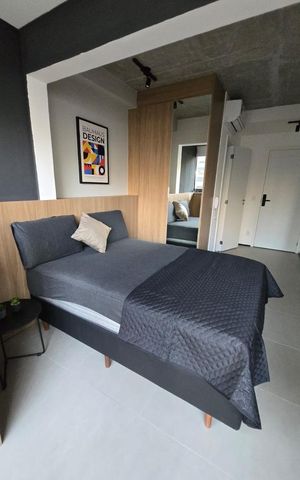 Studio à venda com 24m², 1 quarto e sem vaga