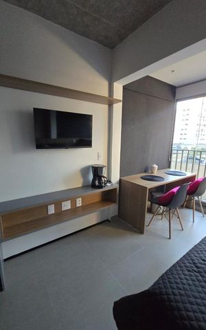Studio à venda com 24m², 1 quarto e sem vaga