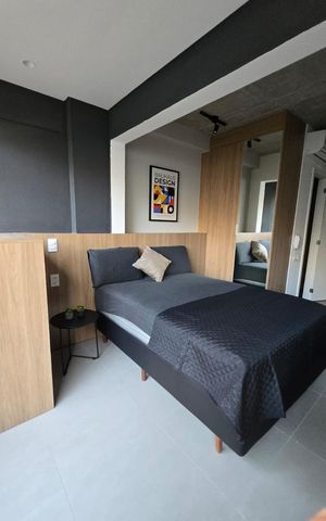 Studio à venda com 24m², 1 quarto e sem vaga
