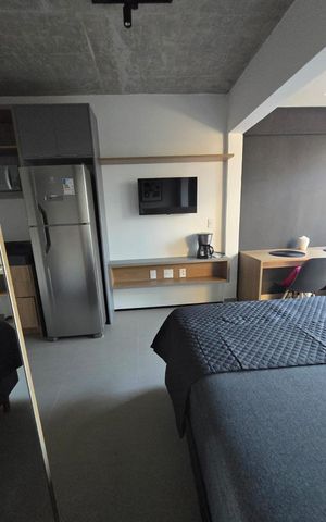Studio à venda com 24m², 1 quarto e sem vaga
