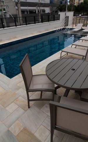Apartamento para alugar com 53m², 1 quarto e 1 vaga Apartamento para alugar com 53m², 1 quarto e 1 vagaÁREA COMUM - PISCINA CASA DE CAMPOS 1