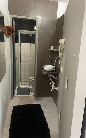 Studio para alugar com 34m², 1 quarto e 1 vaga Studio para alugar com 34m², 1 quarto e 1 vagaBanheiro