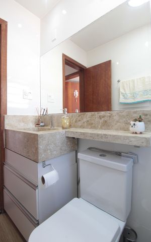 Apartamento à venda com 72m², 2 quartos e 1 vagaBanheiro Social