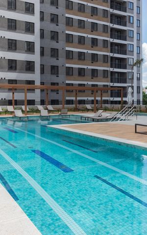 Apartamento à venda com 34m², 1 quarto e sem vaga Apartamento à venda com 34m², 1 quarto e sem vagaÁrea comum - Piscina