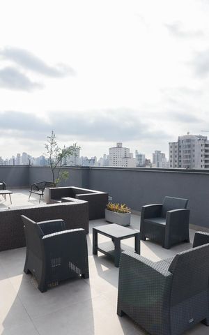 Studio à venda com 26m², 0 quarto e sem vaga Studio à venda com 26m², 0 quarto e sem vagaTerraço