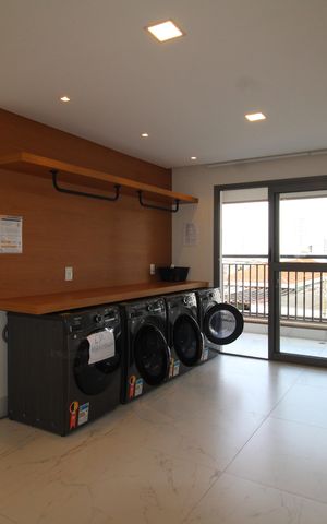 Studio para alugar com 28m², 1 quarto e sem vagaÁrea Comum - Lavanderia
