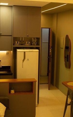 Apartamento para alugar com 27m², 1 quarto e sem vaga