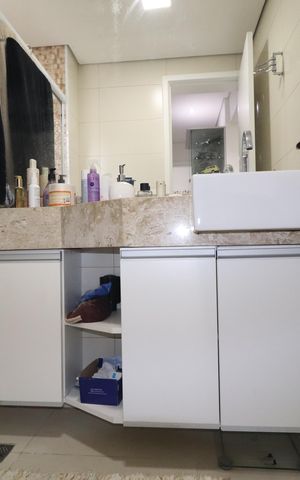 Apartamento à venda com 115m², 3 quartos e 2 vagasBanheiro Quarto 1 suíte