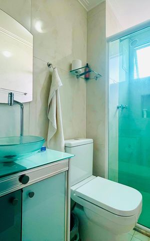 Apartamento à venda com 46m², 2 quartos e 1 vaga Apartamento à venda com 46m², 2 quartos e 1 vagaBanheiro
