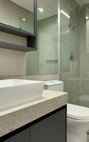 Studio para alugar com 33m², 1 quarto e sem vaga Studio para alugar com 33m², 1 quarto e sem vagaBanheiro