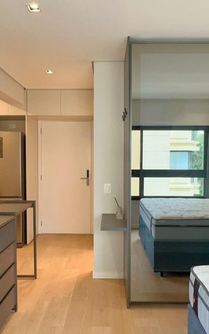 Studio para alugar com 33m², 1 quarto e sem vaga Studio para alugar com 33m², 1 quarto e sem vagaQuarto