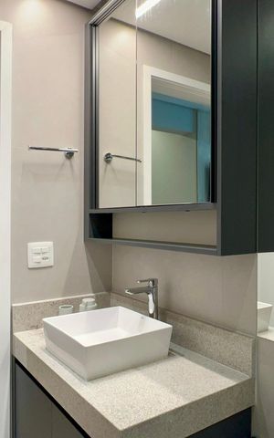 Studio para alugar com 33m², 1 quarto e sem vaga Studio para alugar com 33m², 1 quarto e sem vagaBanheiro
