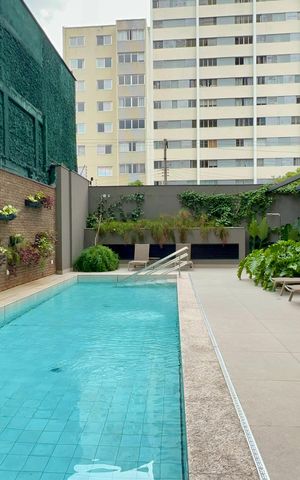 Studio para alugar com 33m², 1 quarto e sem vaga Studio para alugar com 33m², 1 quarto e sem vagaPiscina