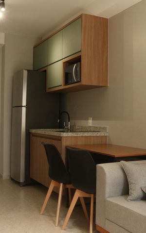 Apartamento para alugar com 37m², 1 quarto e sem vagaSala e Cozinha Integrada