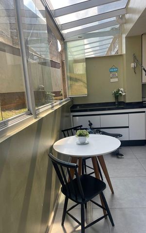 Studio à venda com 35m², 1 quarto e 1 vagaVaranda